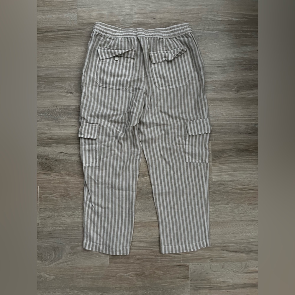 NWT Anthropologie x Sanctuary Women’s Pull On Striped Linen Blend Bottoms - M - Picture 8 of 8